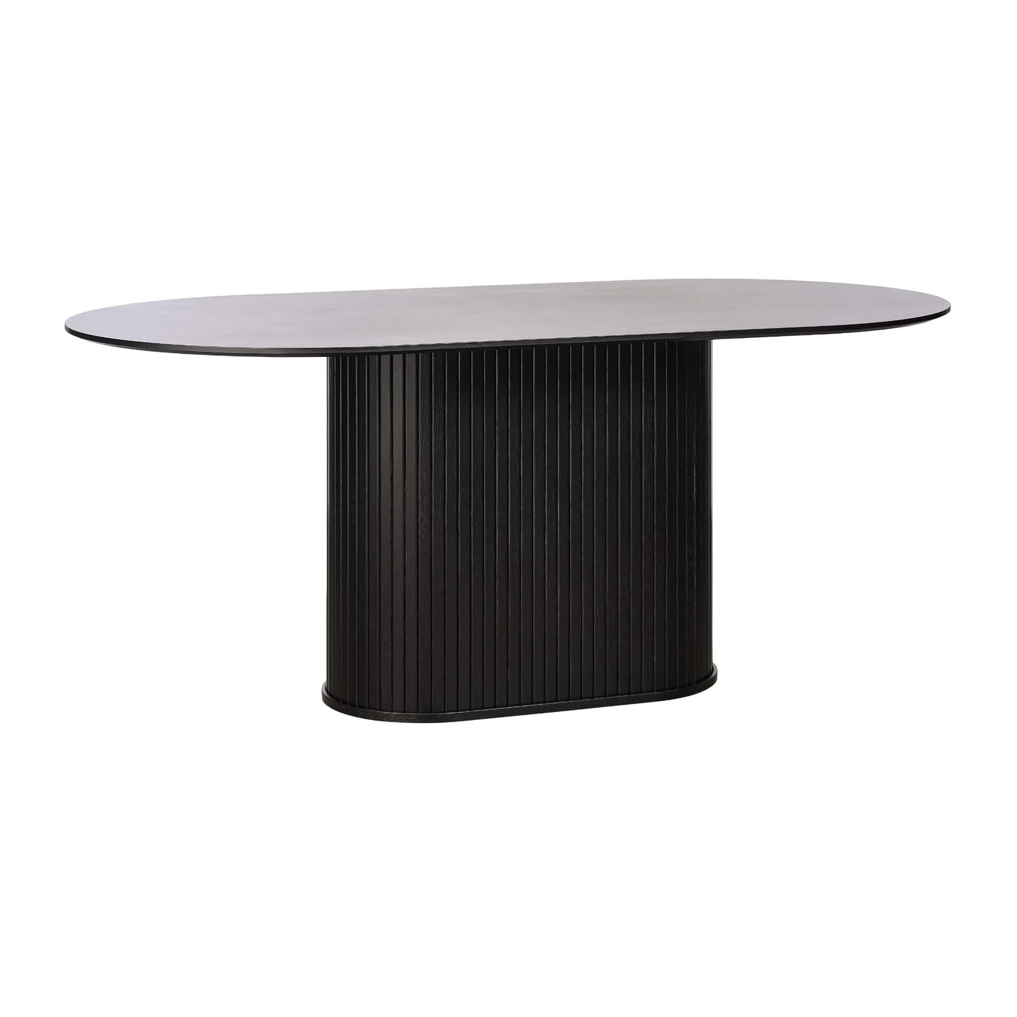 table à manger nola - noir – l 180 × p 95 cm 3 table à manger nola - noir – l 180 × p 95 cm – image 3