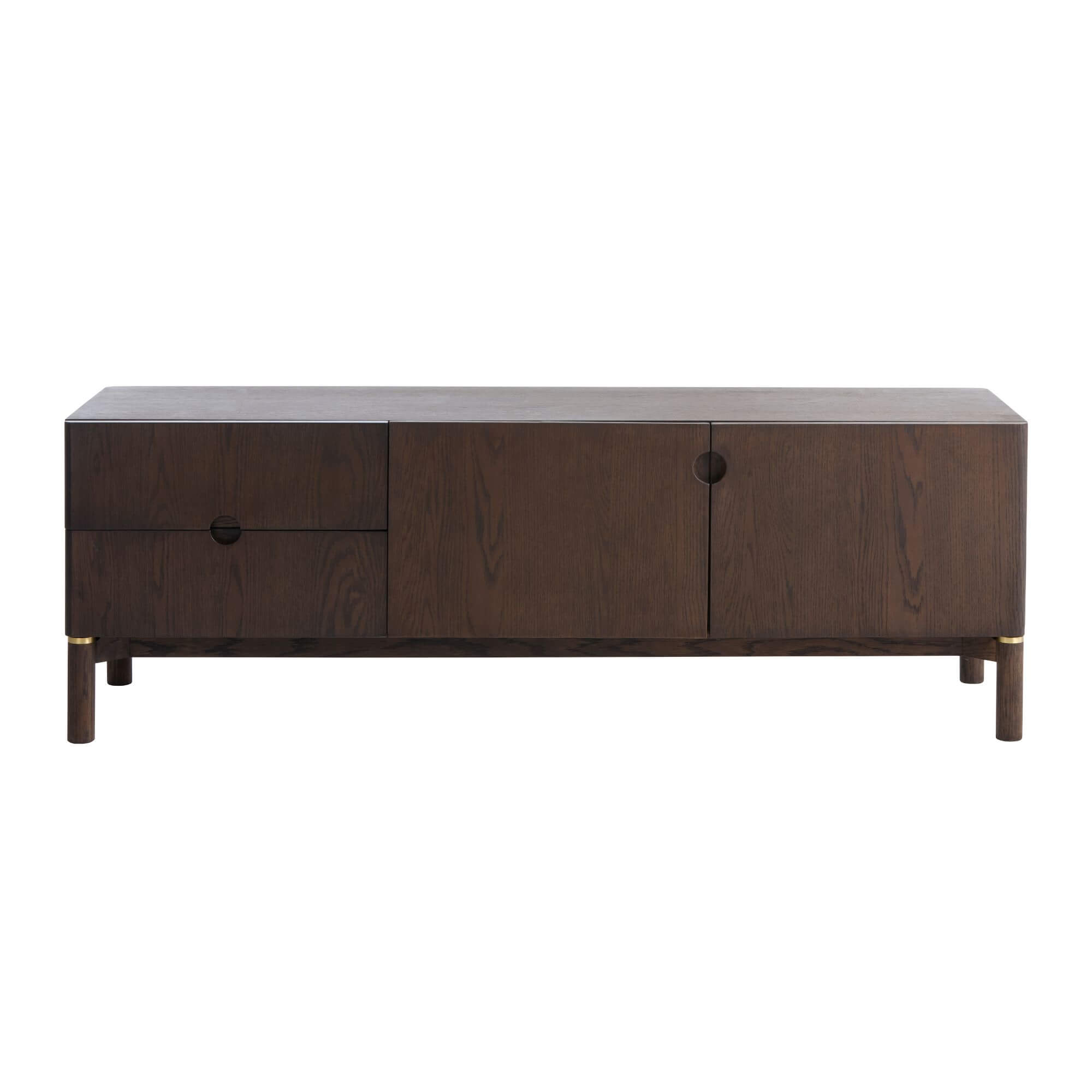 meuble tv arun - espresso/marbre – l 160 × h 55 cm 1 meuble tv arun - espresso/marbre – l 160 × h 55 cm