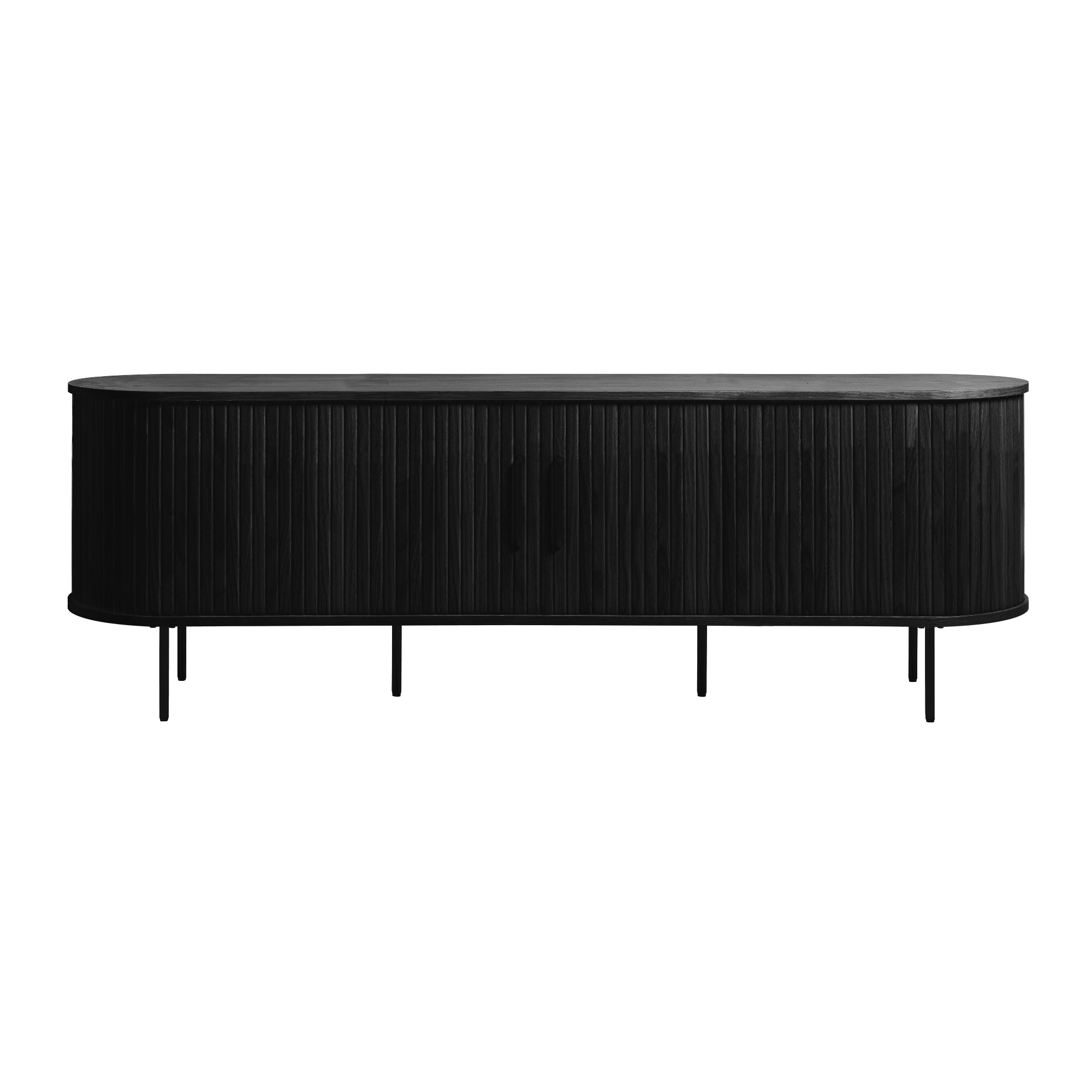 meuble tv nola – chêne noir & métal 180 cm 3 meuble tv nola – chêne noir & métal 180 cm – image 3