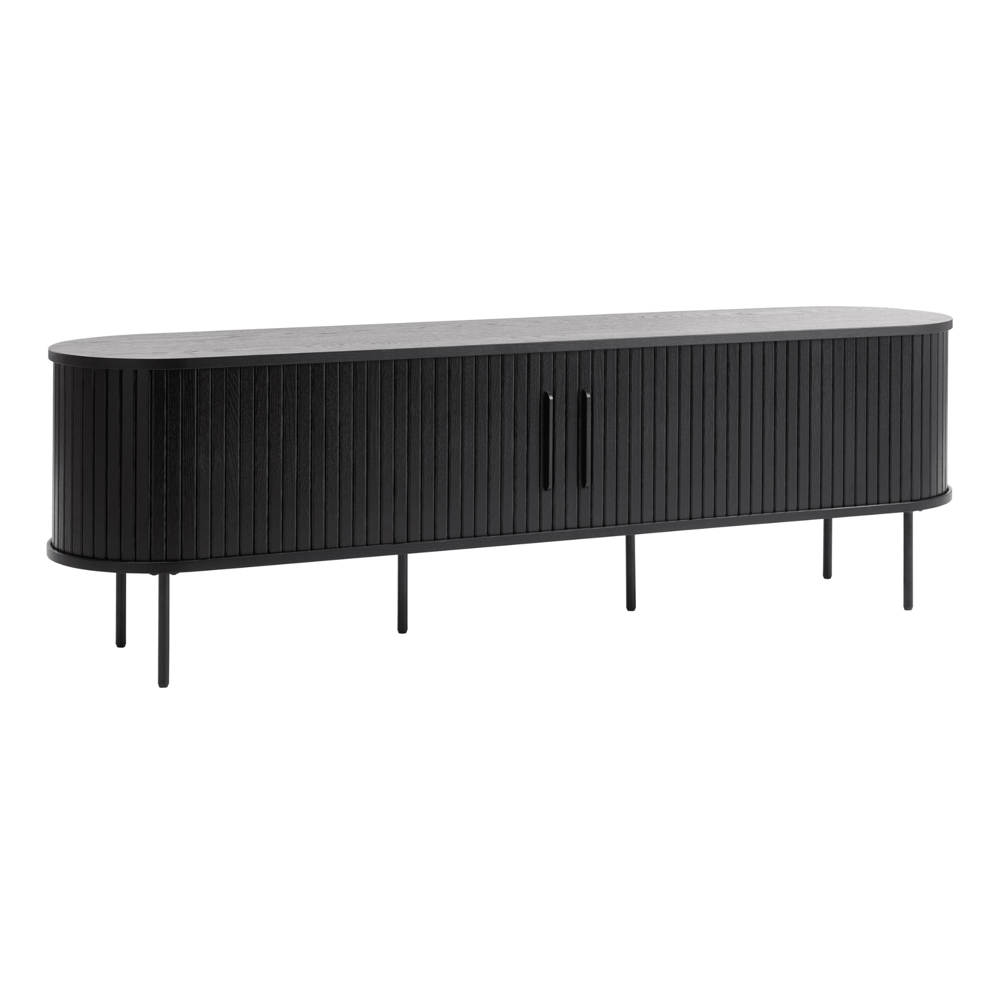 meuble tv nola – chêne noir & métal 180 cm 7 meuble tv nola – chêne noir & métal 180 cm – image 7
