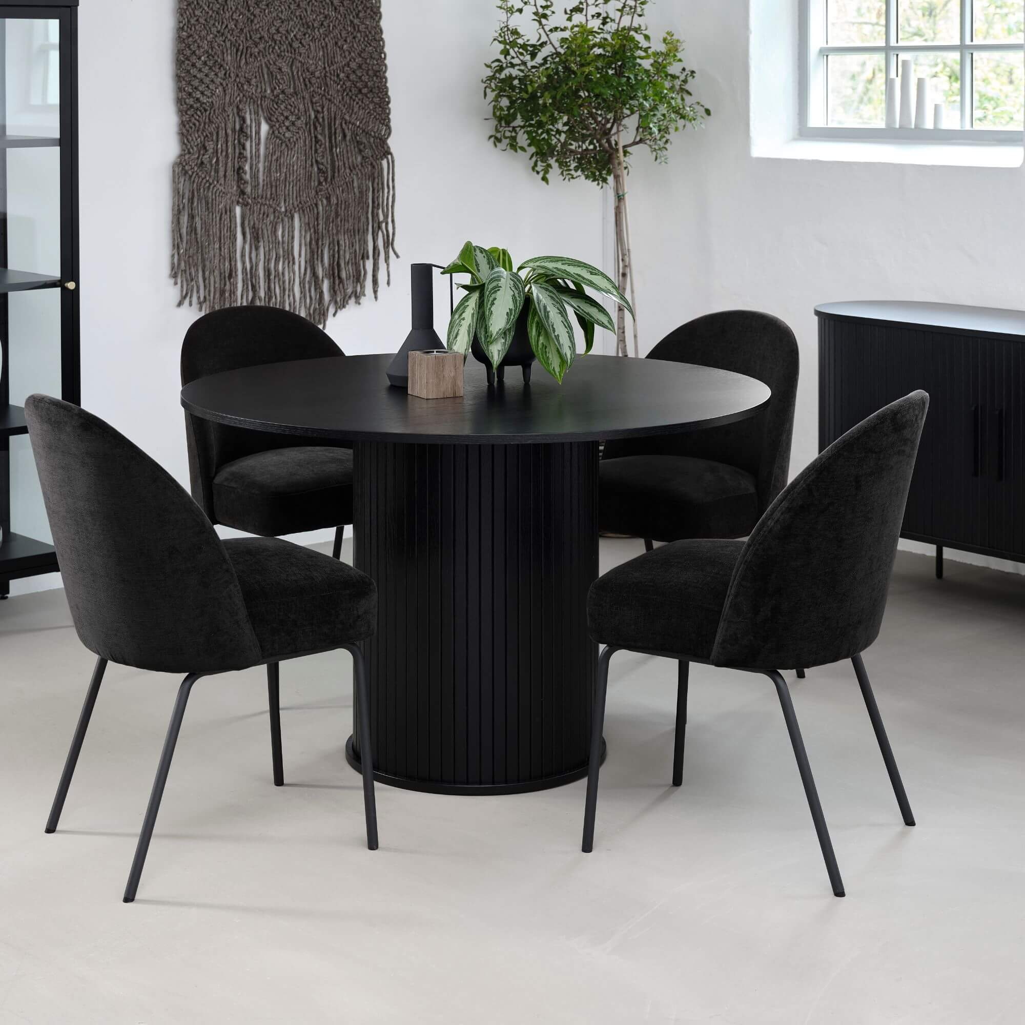 table à manger nola ronde - noir – ø 120 cm 4 table à manger nola ronde - noir – ø 120 cm – image 4