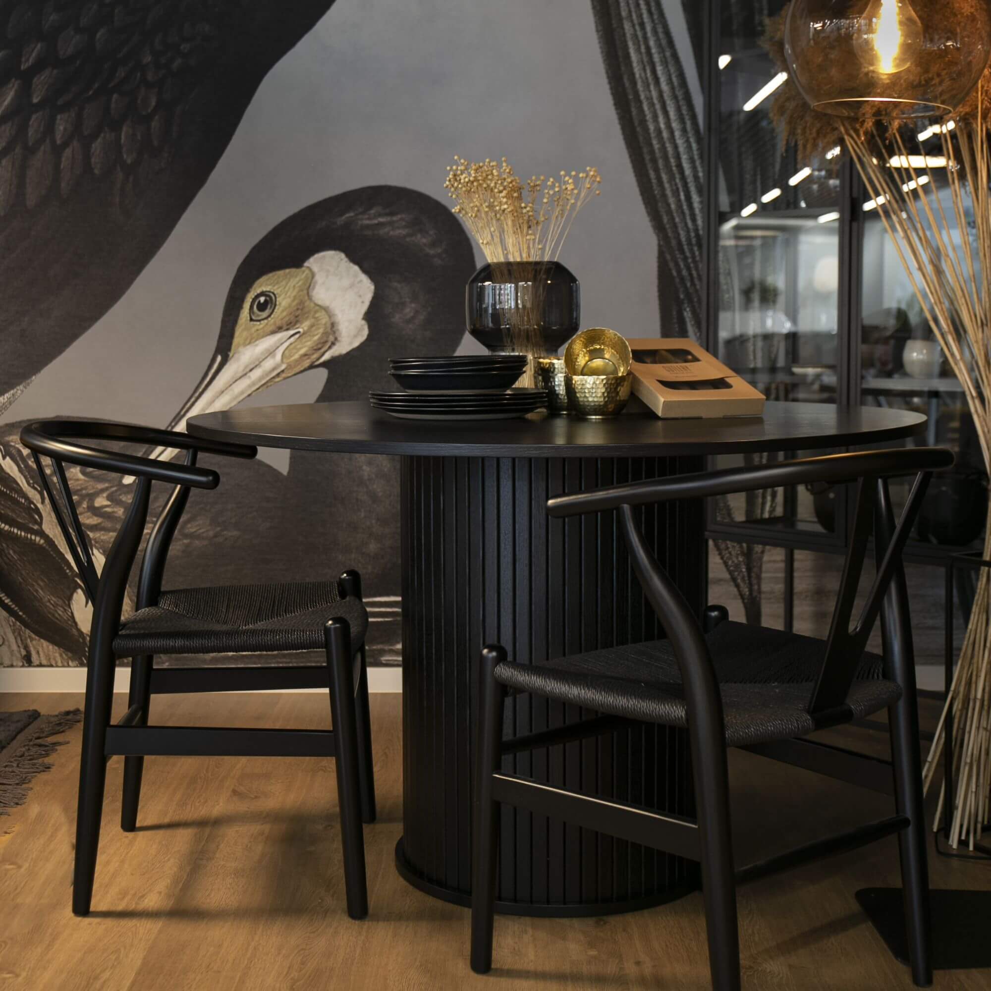 table à manger nola ronde - noir – ø 120 cm 2 table à manger nola ronde - noir – ø 120 cm – image 2