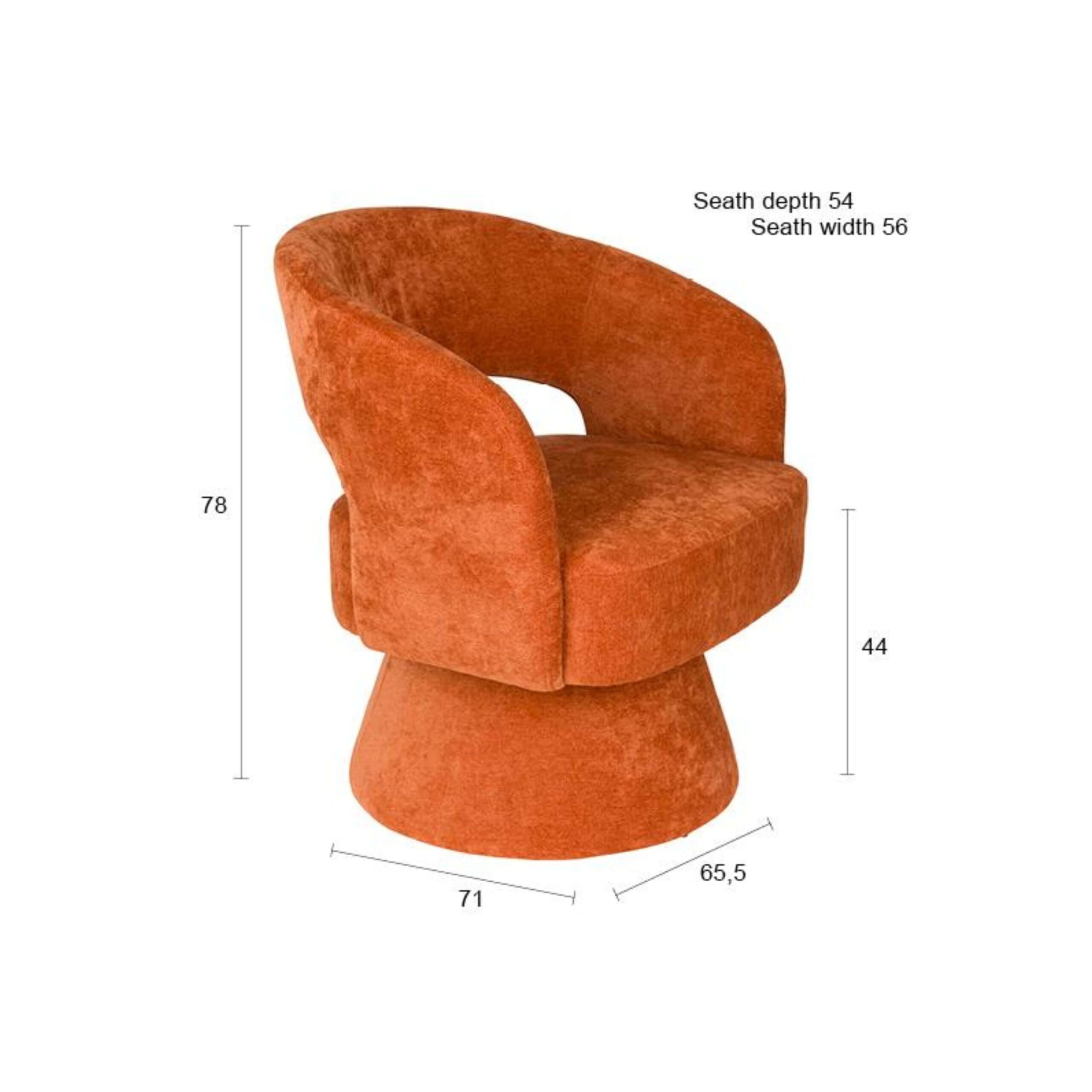 fauteuil lounge charina - terra 10 fauteuil lounge charina - terra – image 10