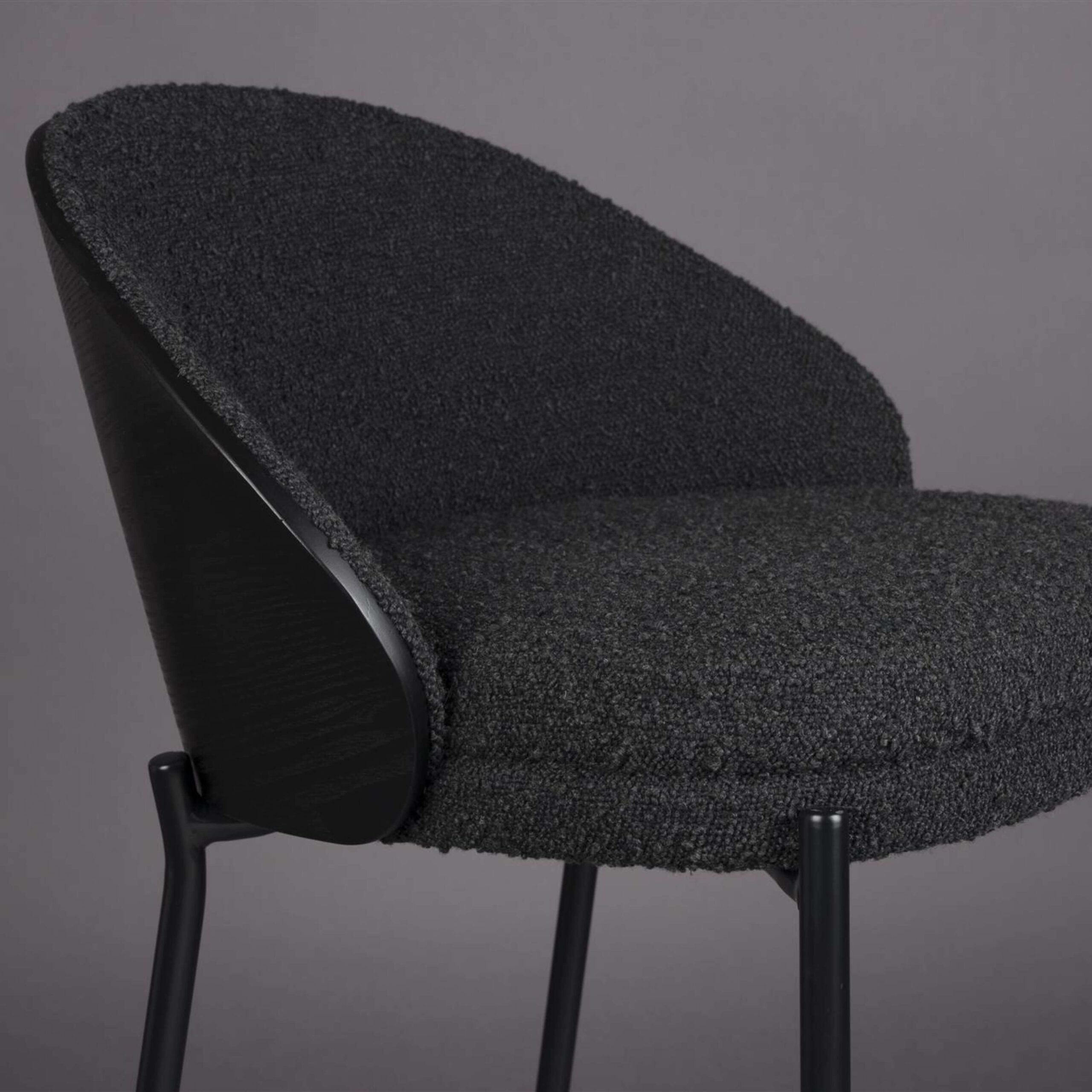 tabouret de comptoir rodin - noir 5 tabouret de comptoir rodin - noir – image 5