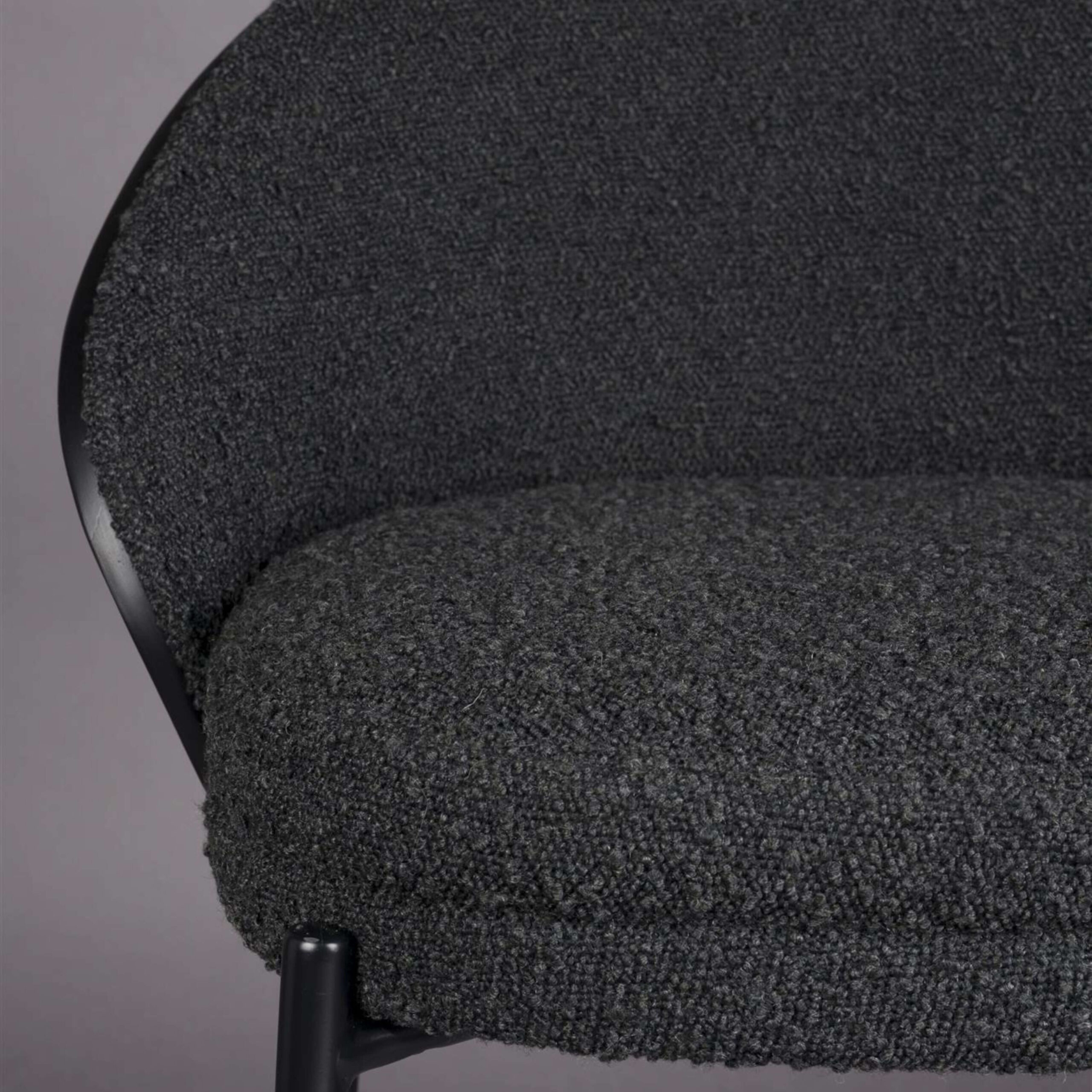 tabouret de comptoir rodin - noir 4 tabouret de comptoir rodin - noir – image 4