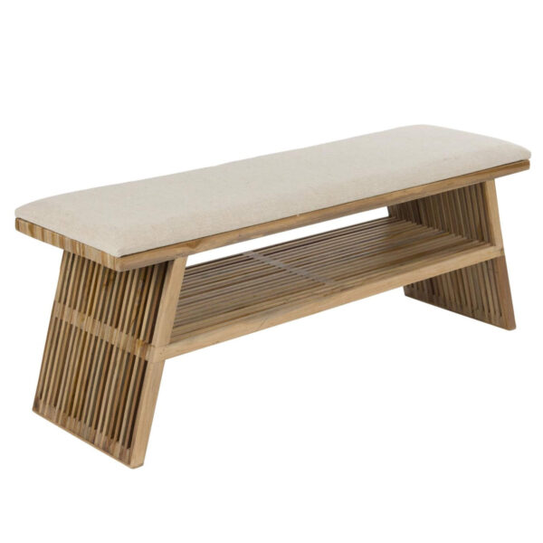 Banc Djia - L 134 x H 40 cm - Teck