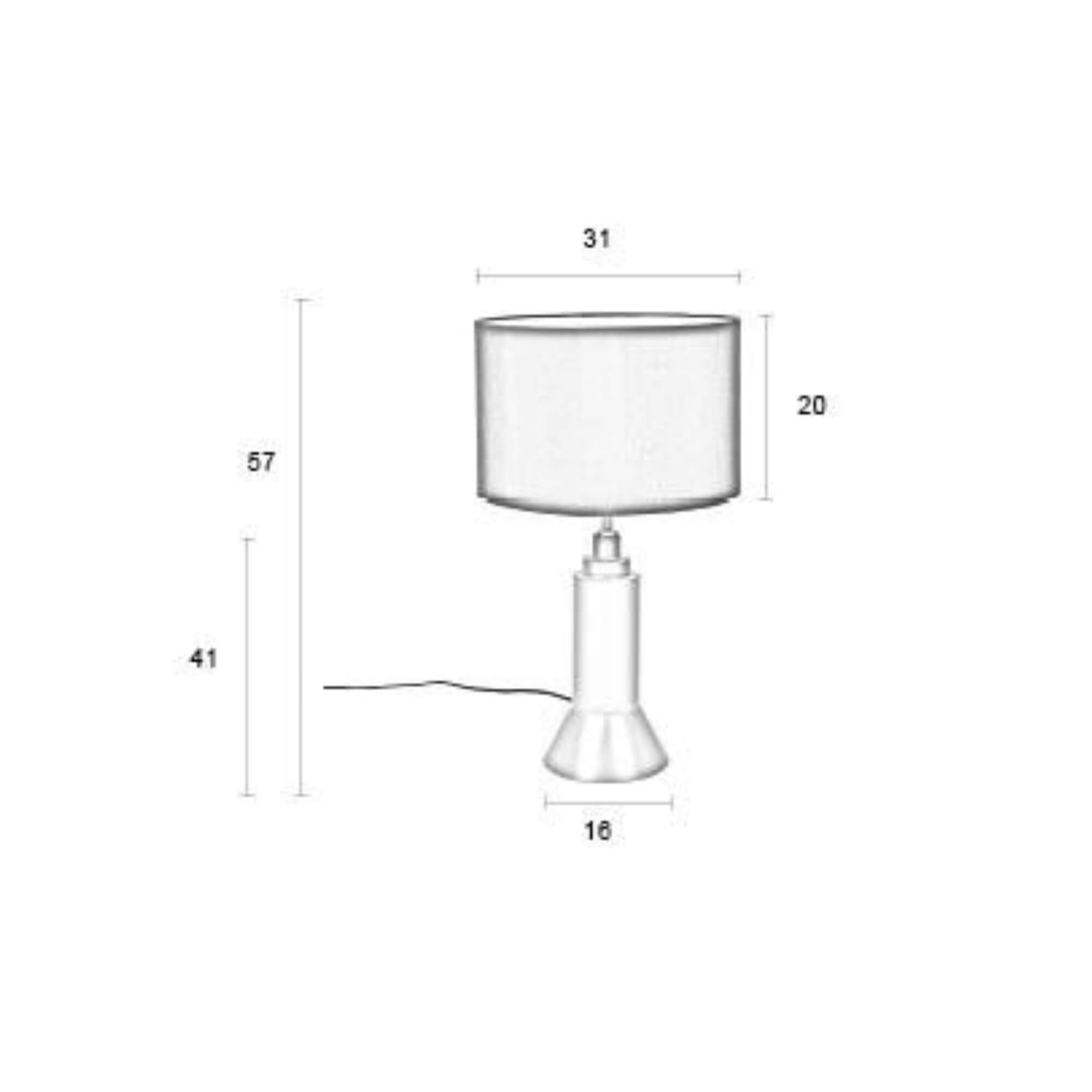 lampe à poser kaja - ø 31 x h 57 cm 7 lampe à poser kaja - ø 31 x h 57 cm – image 7