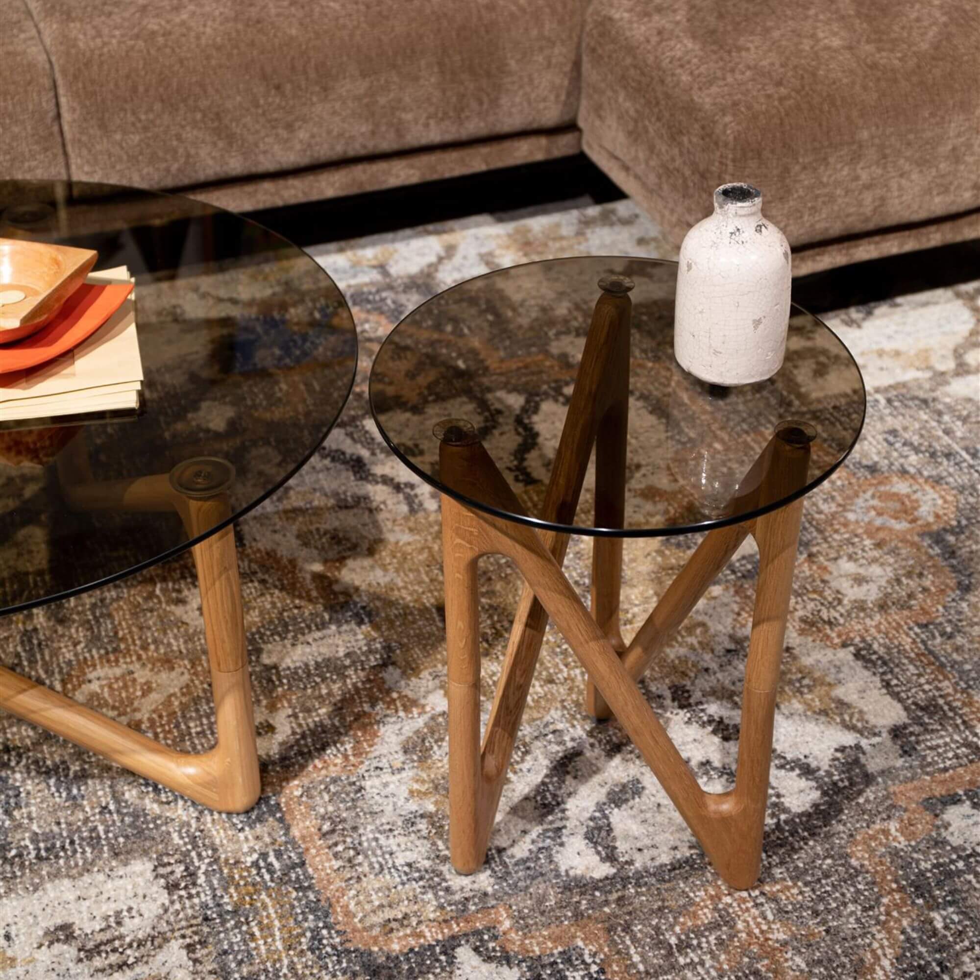 table basse naia - ø 80 x h 40 cm - chêne 6 table basse naia - ø 80 x h 40 cm - chêne – image 6