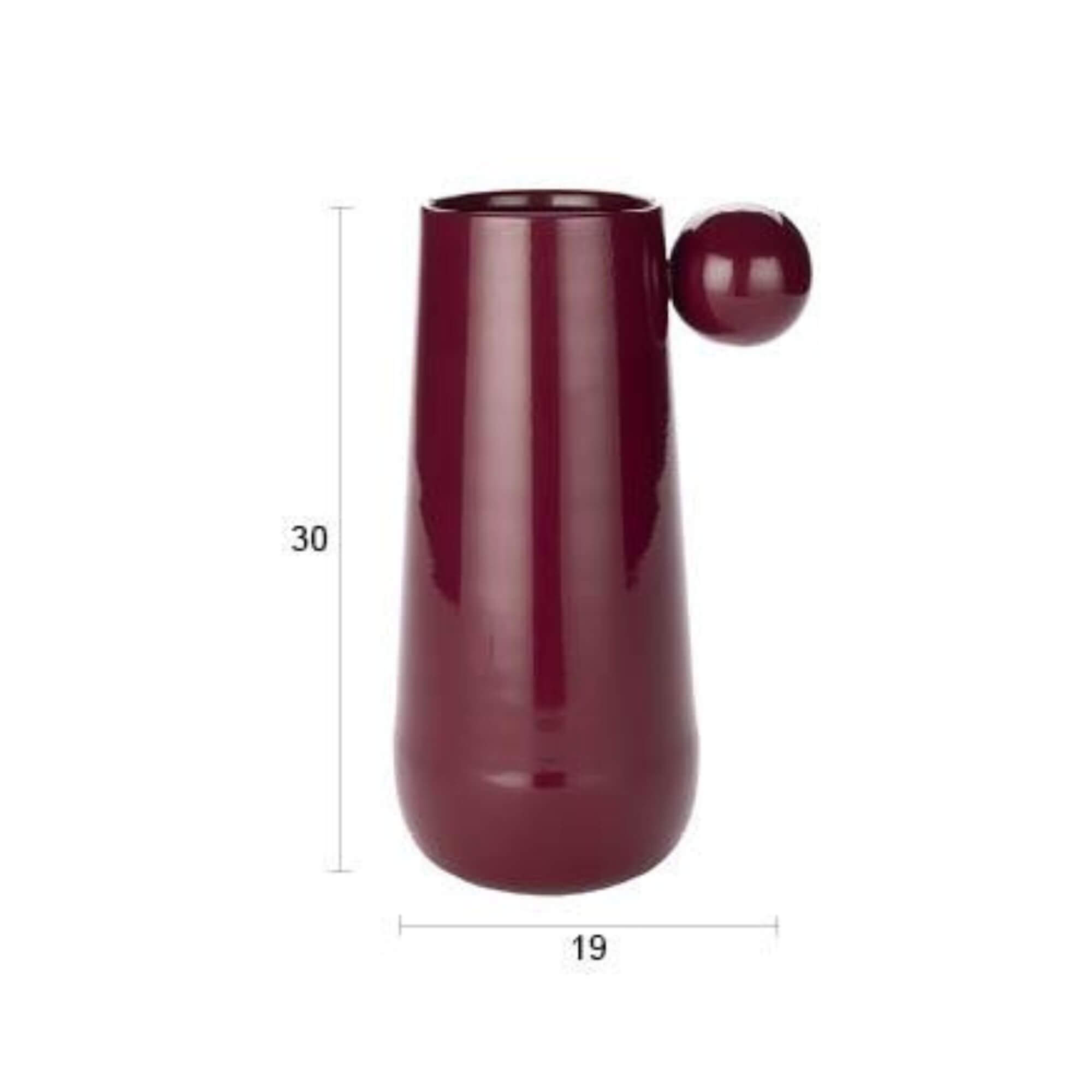 vase dot - bordeaux - l 7 vase dot - bordeaux - l – image 7