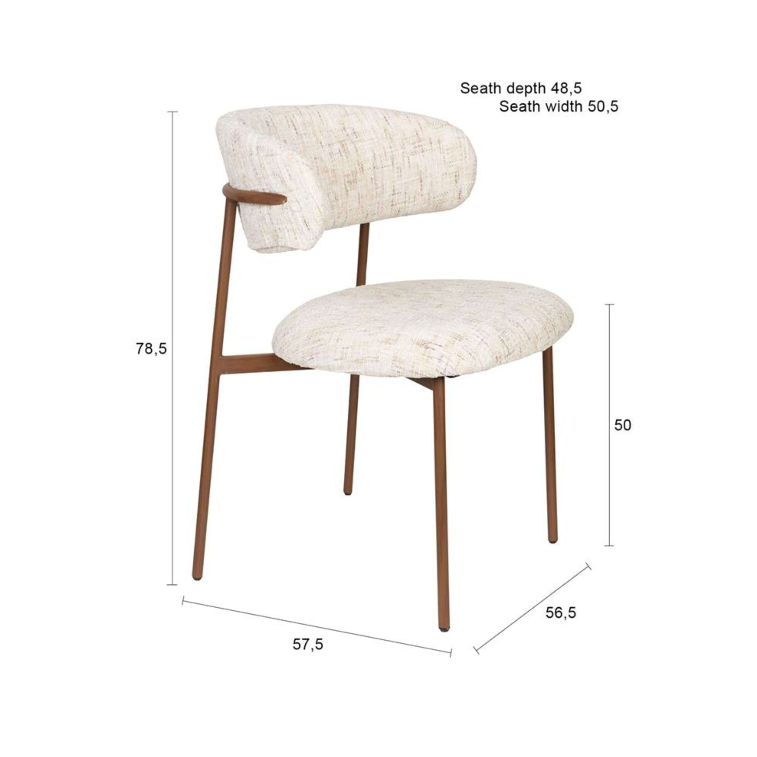 chaise claes - off-white 13 chaise claes - off-white – image 13