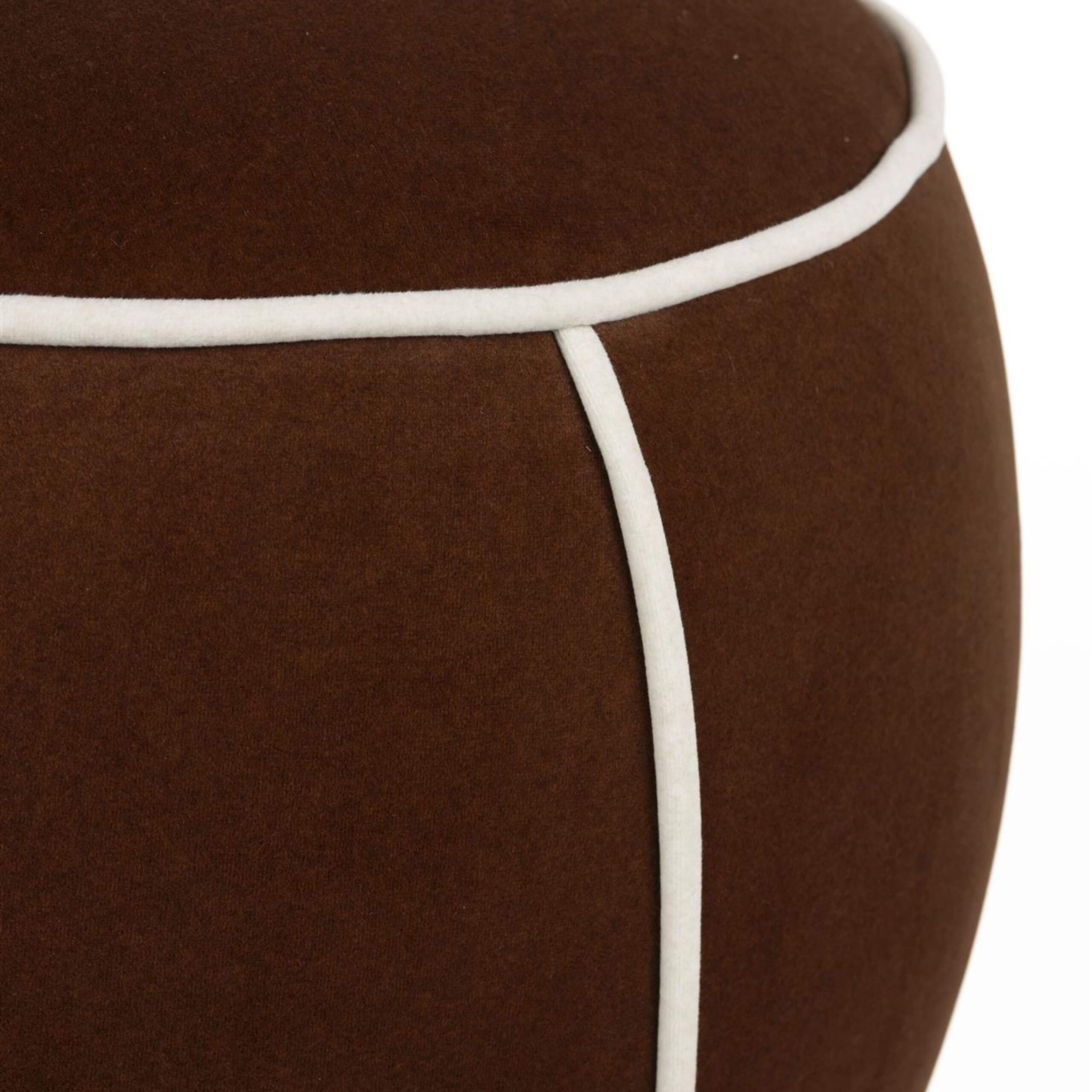 pouf marina - ø 45 x h 48 cm - red 2 pouf marina - ø 45 x h 48 cm - red – image 2