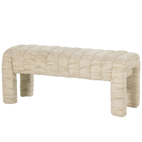 home 16 banc frex bouclé - l 110 x h 48 cm - beige