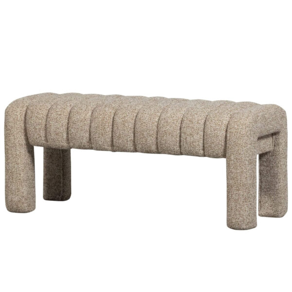 home 12 banc frex bouclé - l 110 x h 48 cm