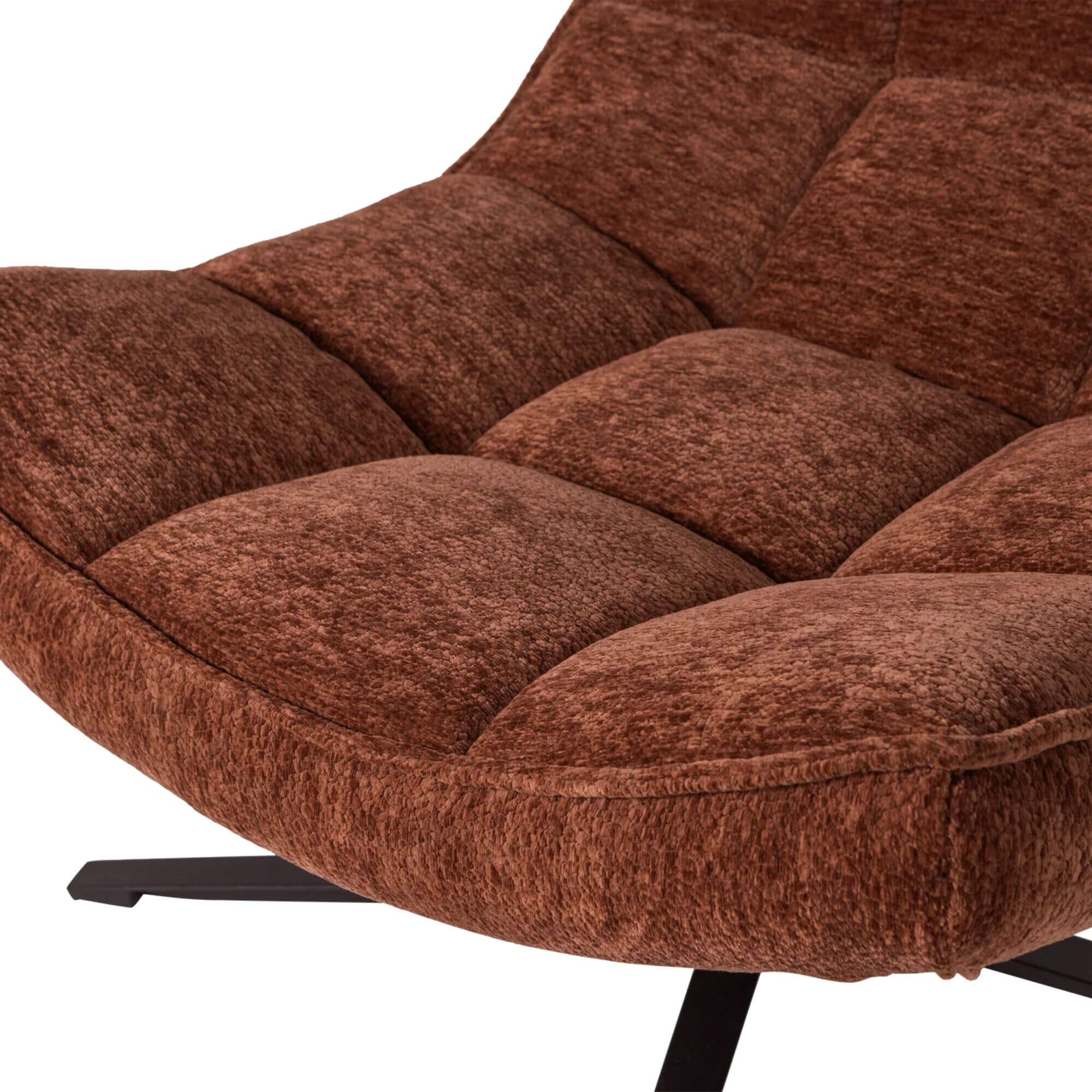 fauteuil lounge maudi - pivotant - ochre 3 fauteuil lounge maudi - pivotant - ochre – image 3
