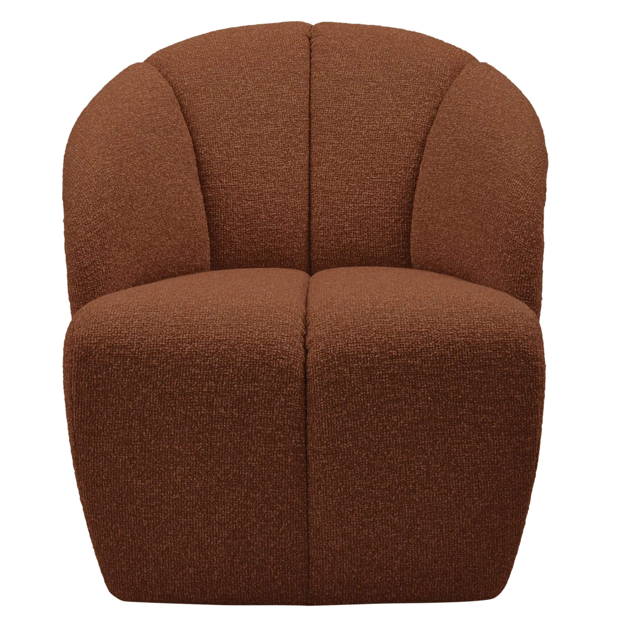 fauteuil lounge mojo - pivotant - bouclé rust 5 fauteuil lounge mojo - pivotant - bouclé rust – image 5