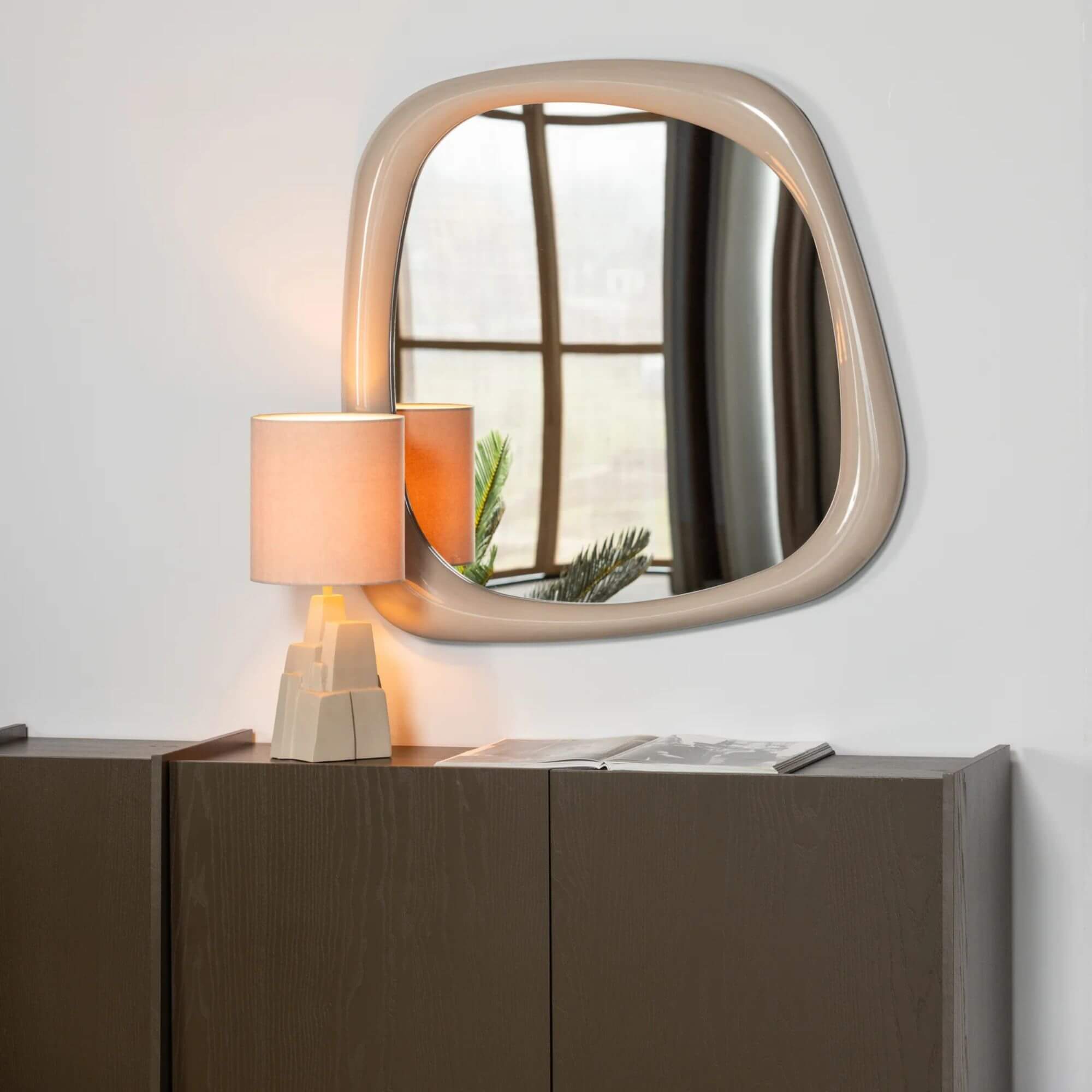 miroir norea - h 90 x l 90 cm - sand 5 miroir norea - h 90 x l 90 cm - sand – image 5