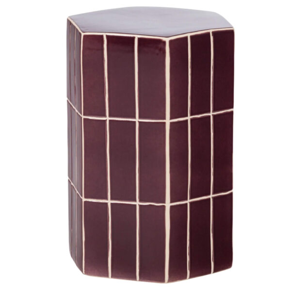 home 28 table d'appoint plu purple - ø 30 x h 42 cm