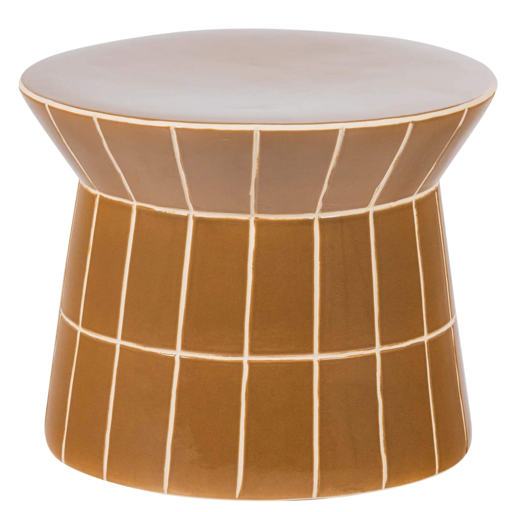table basse/appoint plu - honey - ø 38 x h 30 cm 1 table basse/appoint plu - honey - ø 38 x h 30 cm