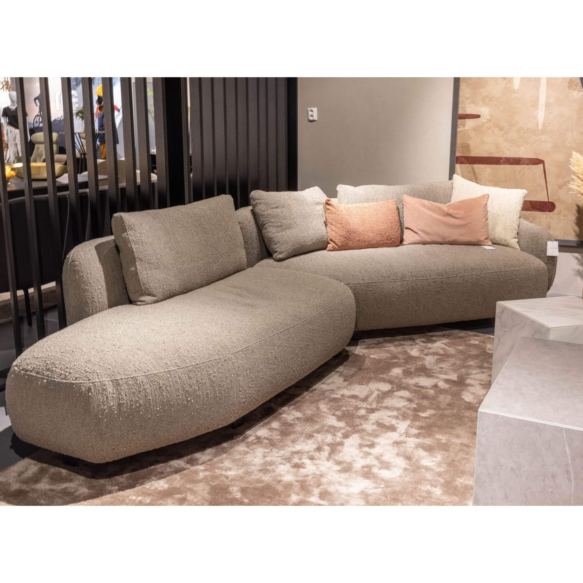 canapé orca - l 349 cm - makalu beige- furninova 3 canapé orca - l 349 cm - makalu beige- furninova – image 3
