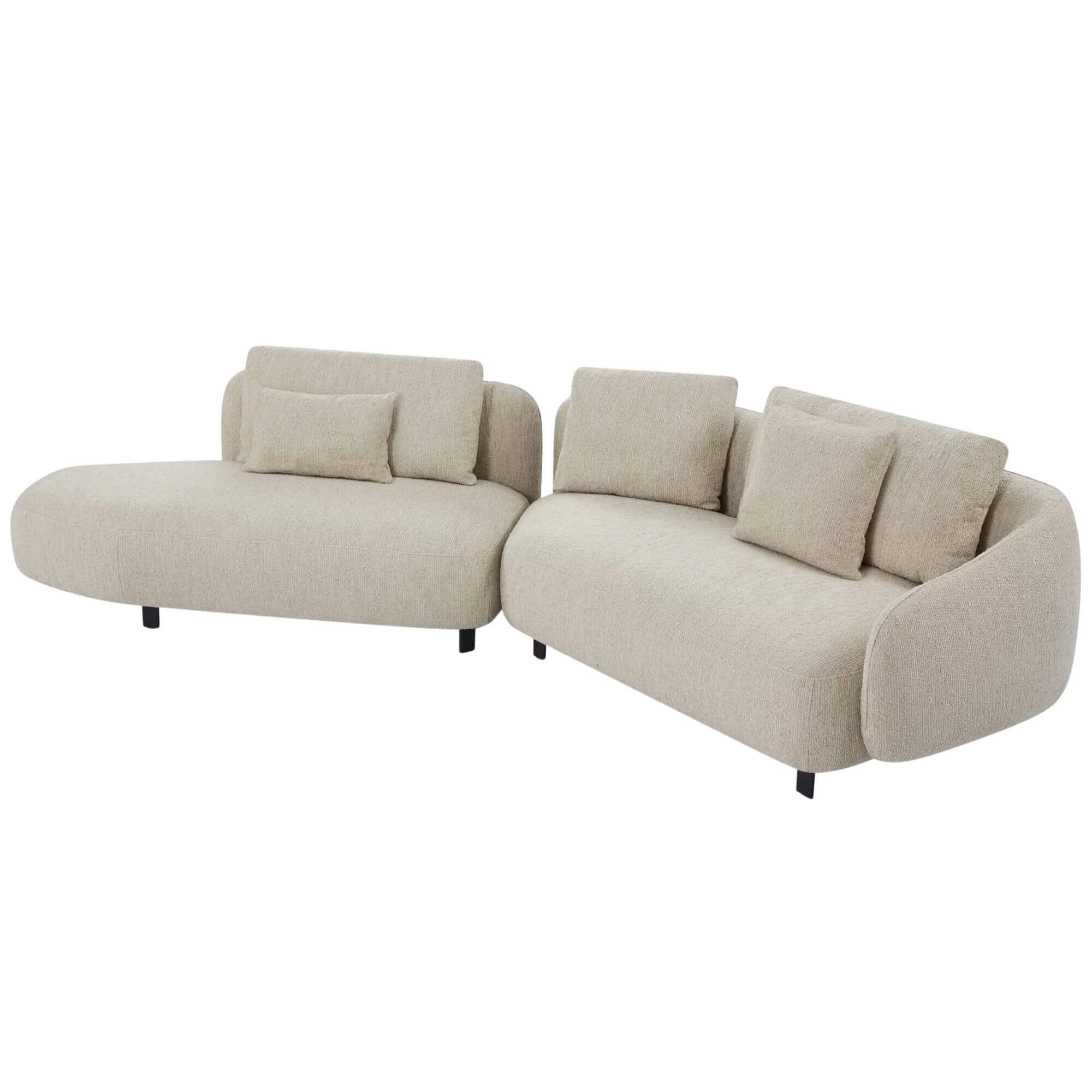 canapé orca - l 349 cm - makalu beige- furninova 15 canapé orca - l 349 cm - makalu beige- furninova – image 15