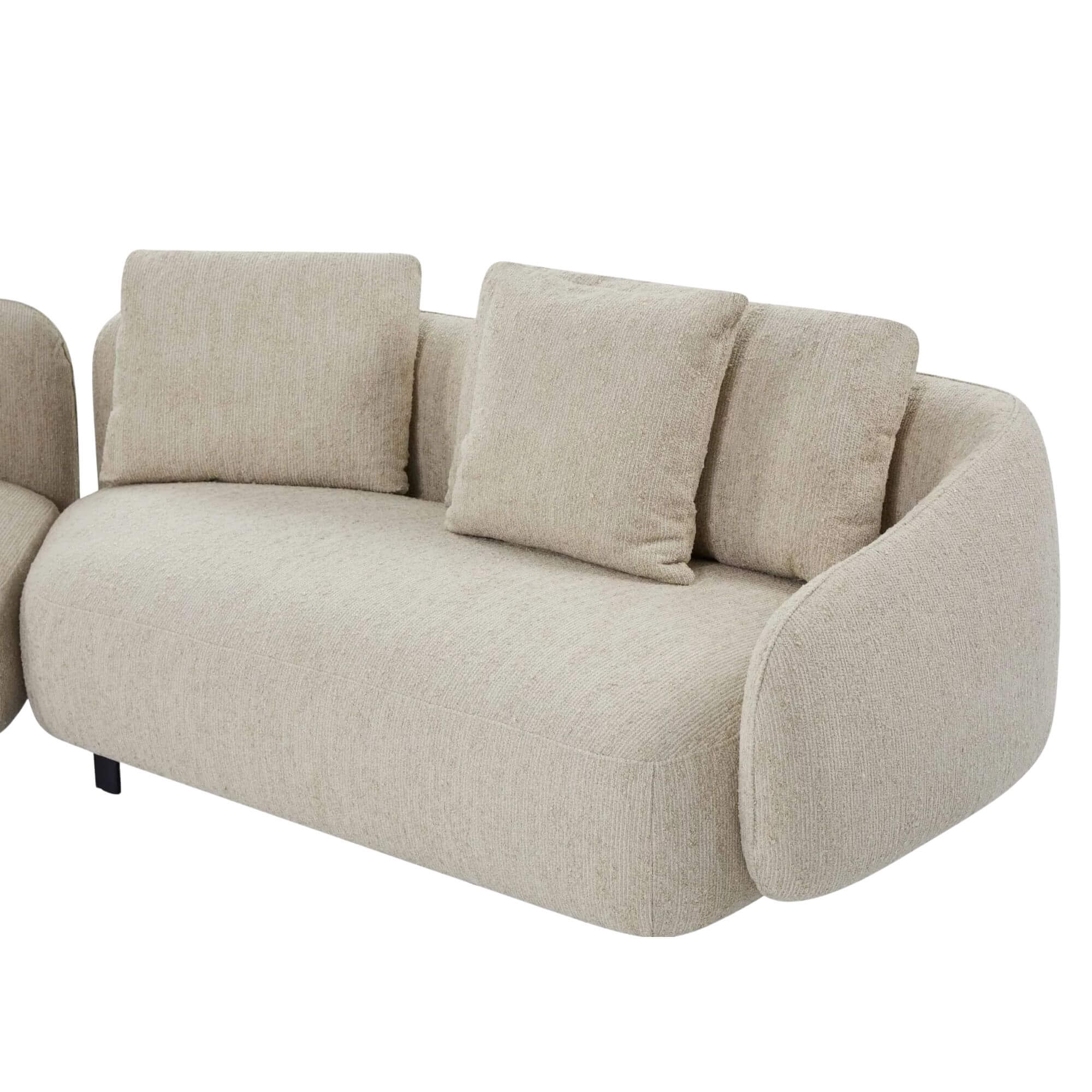canapé orca - l 349 cm - makalu beige- furninova 12 canapé orca - l 349 cm - makalu beige- furninova – image 12