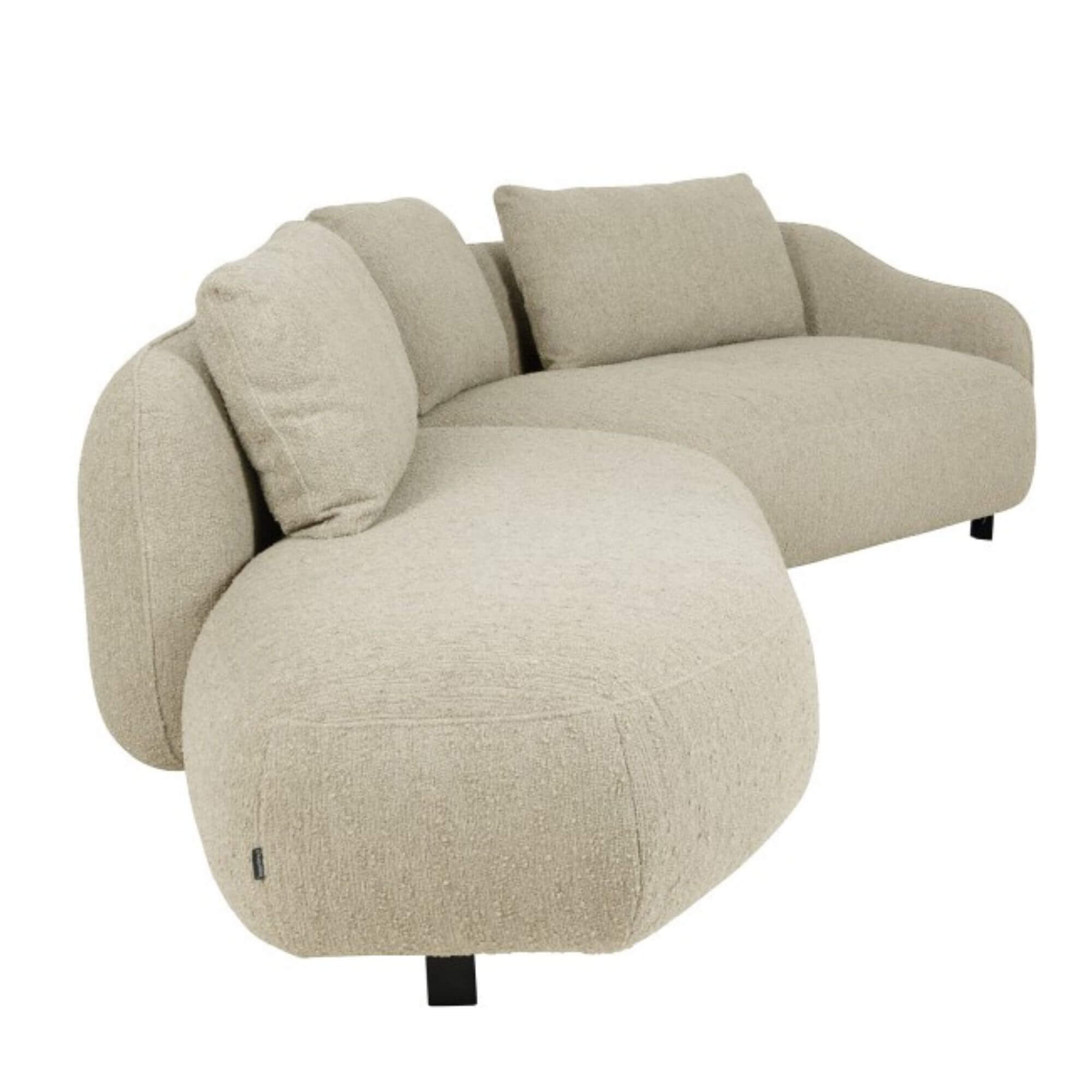 canapé orca - l 349 cm - makalu beige- furninova 8 canapé orca - l 349 cm - makalu beige- furninova – image 8