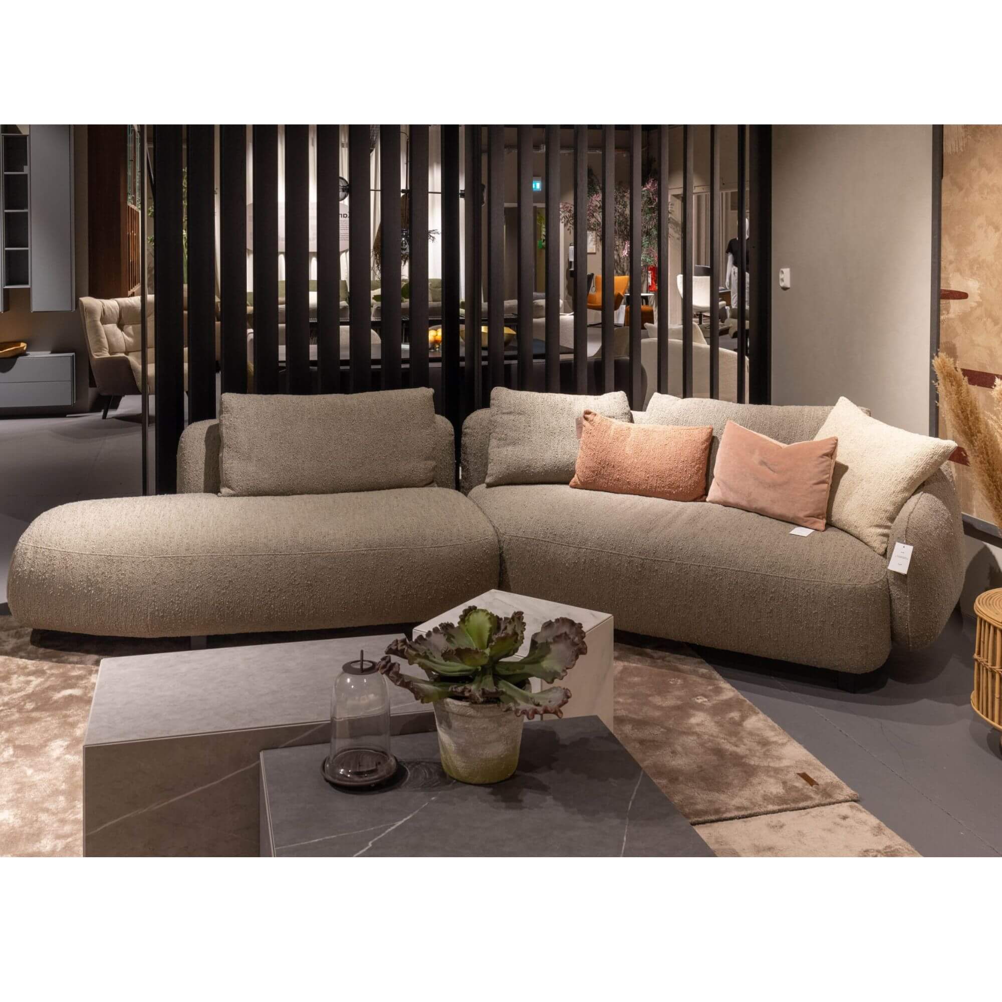 canapé orca - l 349 cm - makalu beige- furninova 5 canapé orca - l 349 cm - makalu beige- furninova – image 5