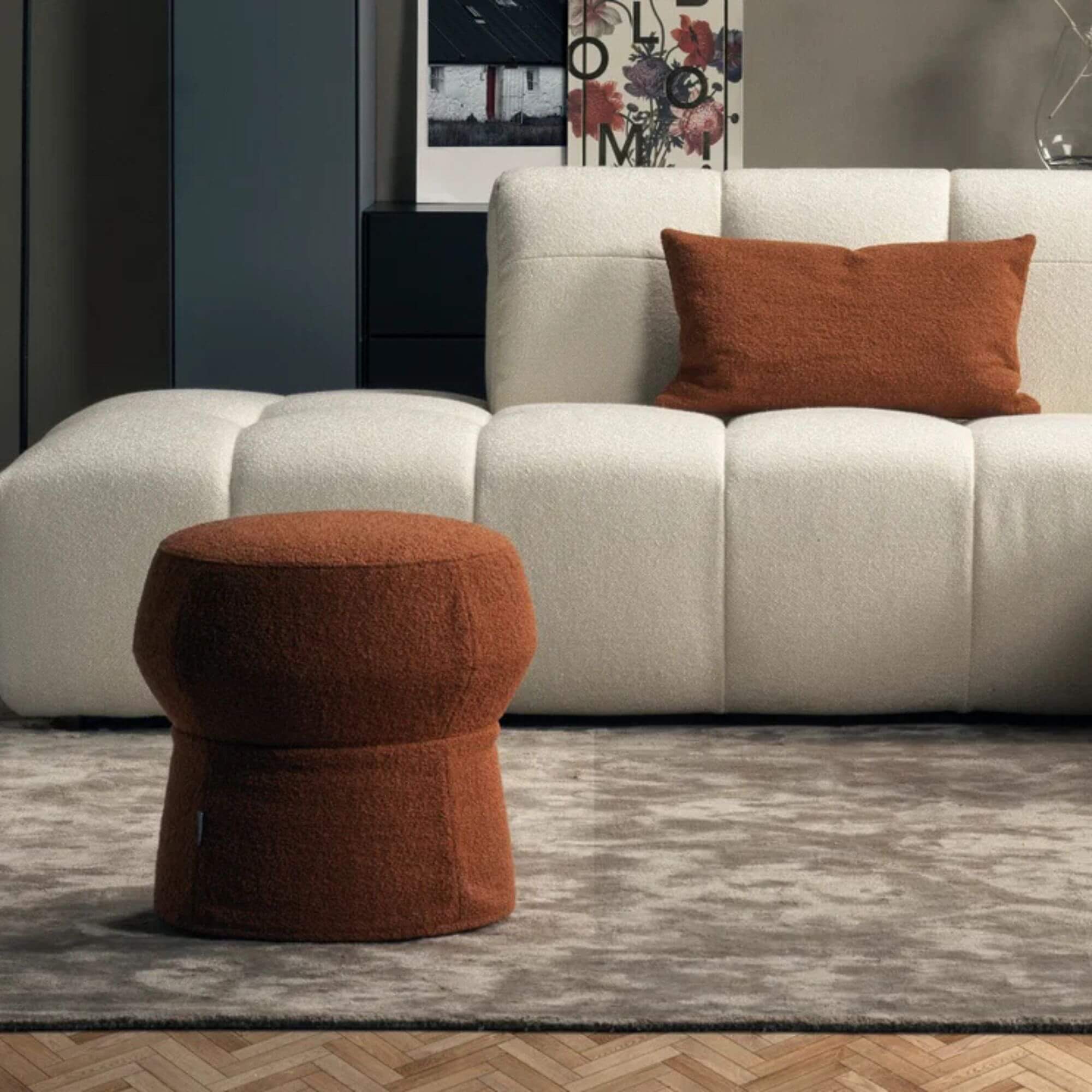 pouf cork - ø 50 x h 45 cm - makalu magnolia - furninova 3 pouf cork - ø 50 x h 45 cm - makalu magnolia - furninova – image 3