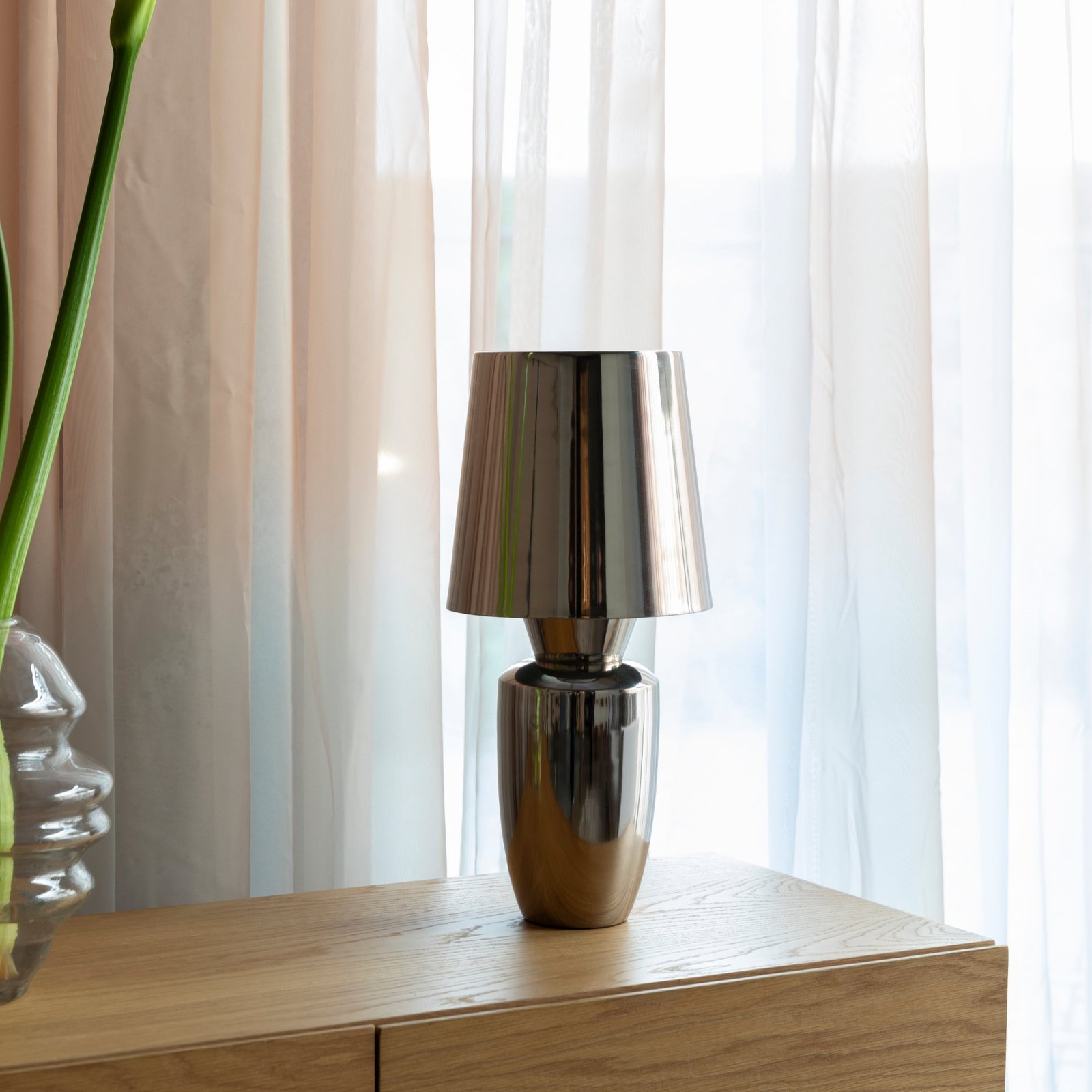 lampe à poser classy 3 lampe à poser classy – argent brillant