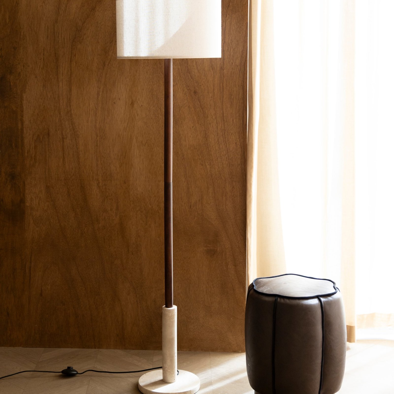 pouf donna leather 5 pouf donna leather – marron foncé