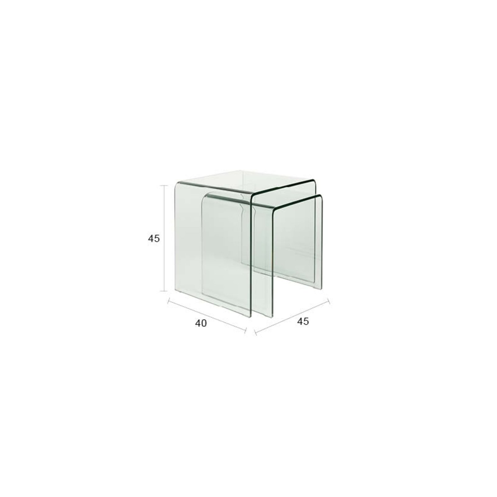 tables d’appoint vetro – lot de 2 11 tables d’appoint vetro – lot de 2 – transparent
